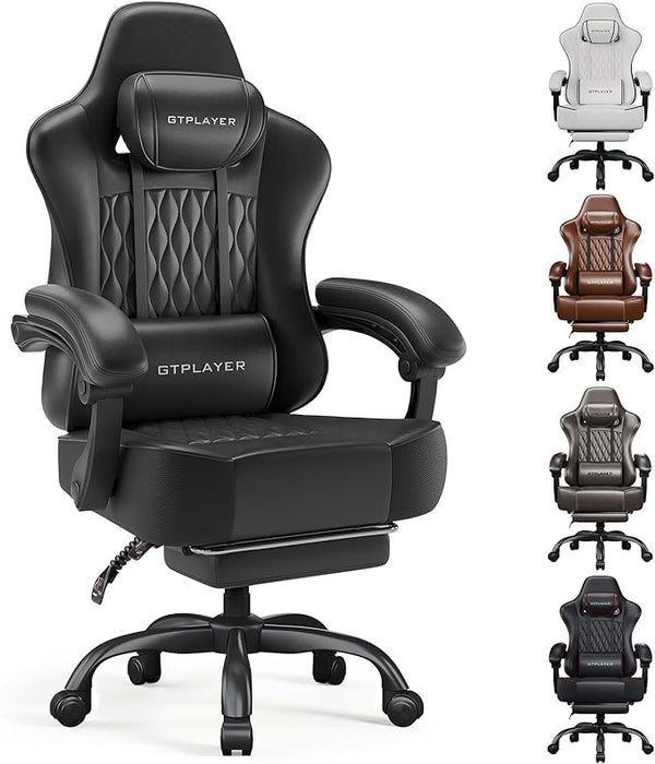 Big and Tall Gaming Chair with Footrest