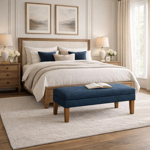 Upholstered Storage Ottoman Bench