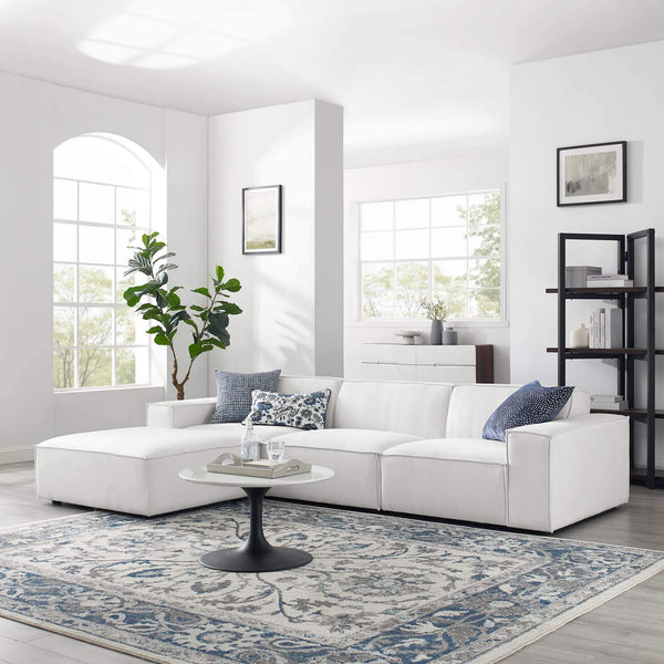 4-Piece Upholstered Sectional Sofa
