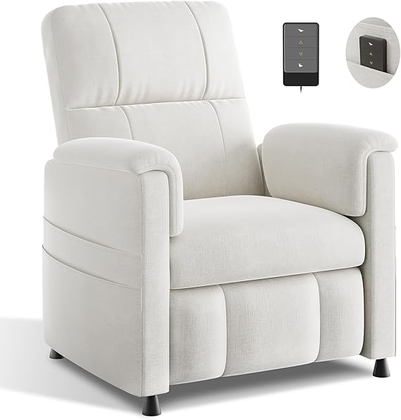 Electric Power Recliner Chair with Remote & Footrest