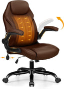 Ergonomic Office Chair with Flip-Up Arms & Adjustable Lumbar Support