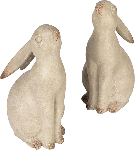 Bronze Resin Rabbit Bookends Set of 2