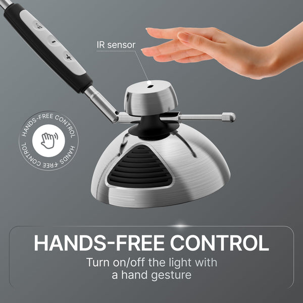 LED Swing Arm Desk Lamp with Gesture & Touch Control