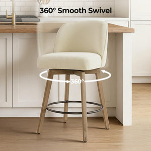 Swivel Counter Height Bar Stools Set of 2
