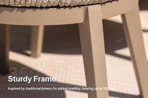 Outdoor Patio Dining Set with Olefin Cushions & Aluminum Frame