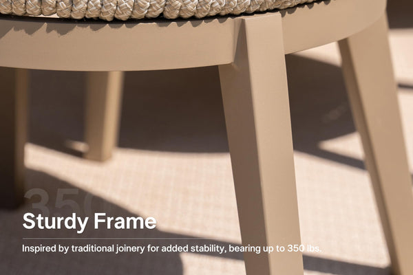 Outdoor Patio Dining Set with Olefin Cushions & Aluminum Frame