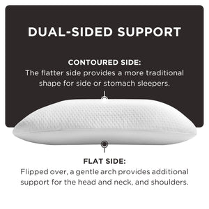 Memory Foam Symphony Pillow – Standard, White