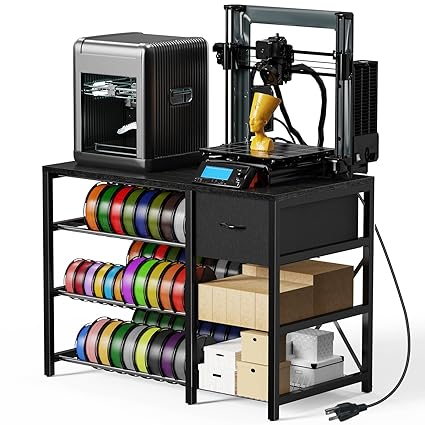 3D Printer Stand with Filament Storage & Drawer