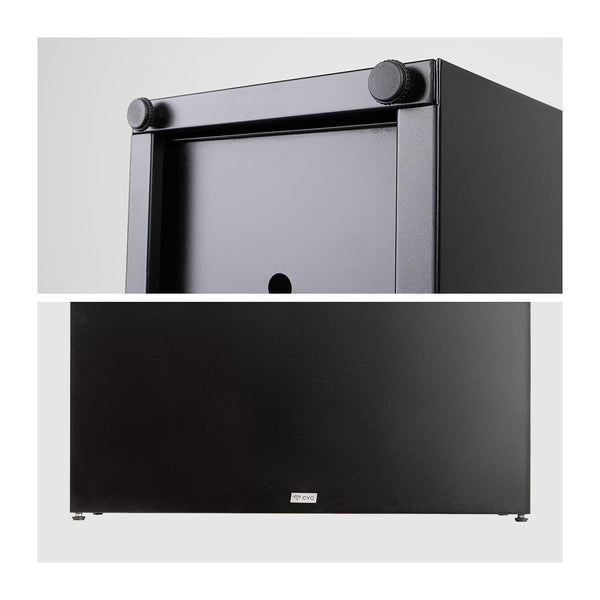 Metal Rectangular Planter Box — Tall Outdoor Flower Pot with Drainage