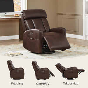 Power Swivel Recliner Chair with Triple Motor