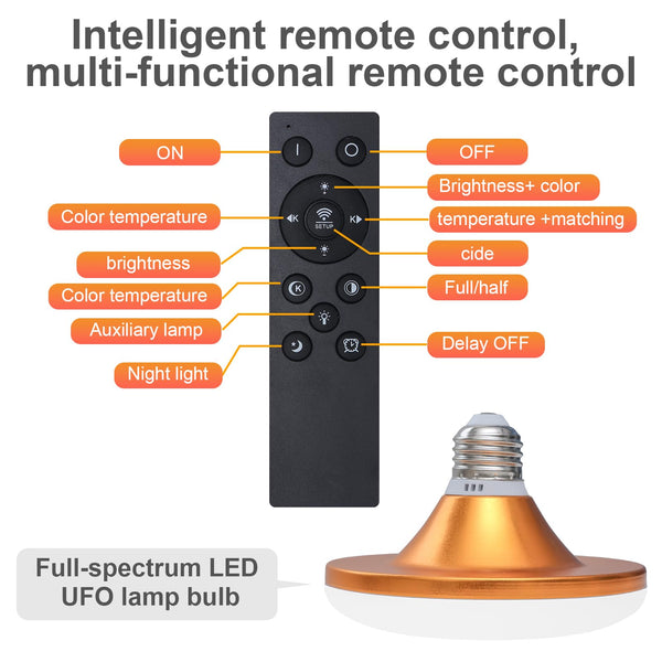 Arc Floor Lamp with Remote, Dimmable LED