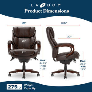 Executive Office Chair with Memory Foam & Faux Leather