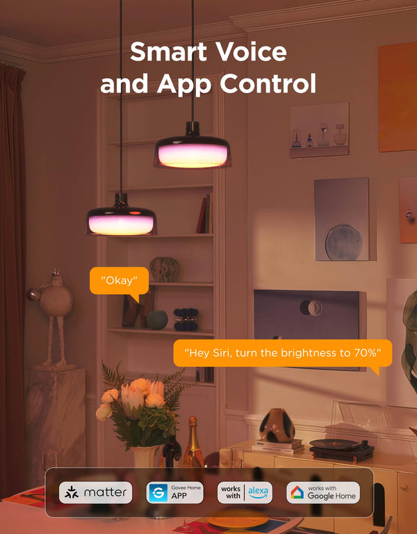 RGBIC Smart Pendant Light for Kitchen Island & Dining Room