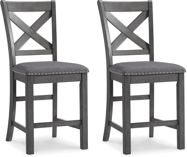 Upholstered Counter Height Barstool Set of 2
