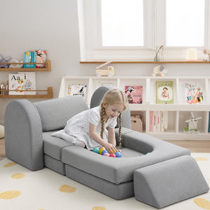 10-Piece Modular Kids Play Couch