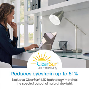 LED Desk Lamp with USB Charging Port & Adjustable Brightness
