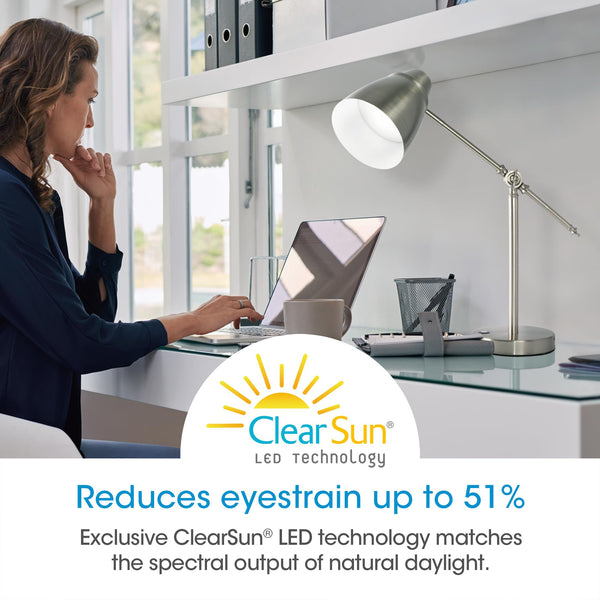 LED Desk Lamp with USB Charging Port & Adjustable Brightness