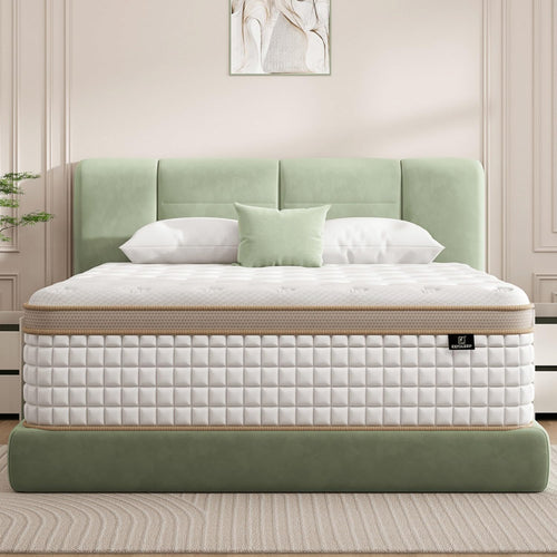 12 Inch King Size Hybrid Mattress with Gel Memory Foam & Pocket Springs
