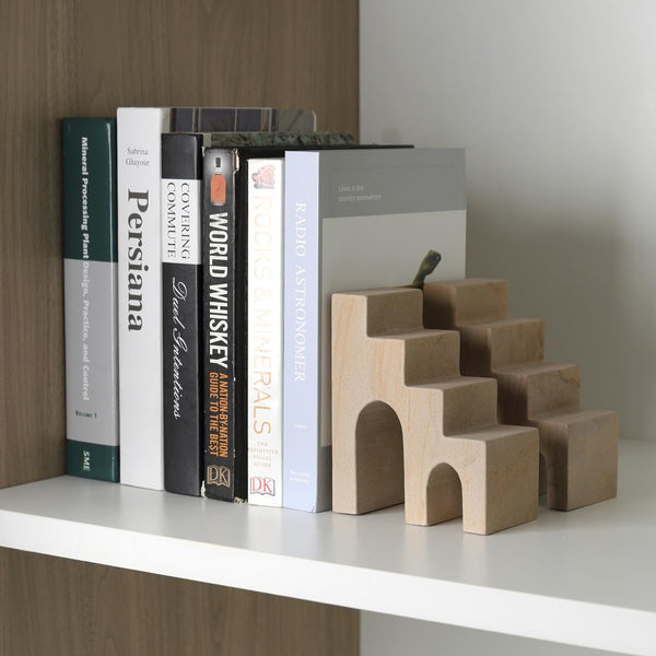 Marble Castle Bookends – Set of 2