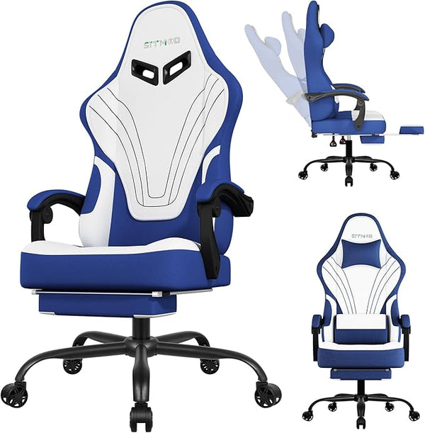 Big and Tall Ergonomic Gaming Chair with Footrest & Lumbar Support