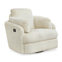 Swivel Glider Rocker Recliner with Bolster Pillows and Hidden Storage