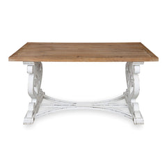 Rustic Carved Wood Coffee Table