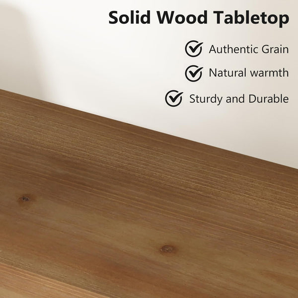 63-Inch Farmhouse Console Table
