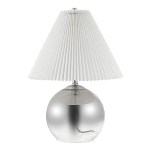 Mid-Century Globe Table Lamp – Smoke Gradient & Chrome