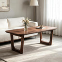 Rectangular Coffee Table with U-Shaped Legs
