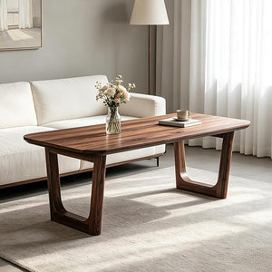 Rectangular Coffee Table with U-Shaped Legs
