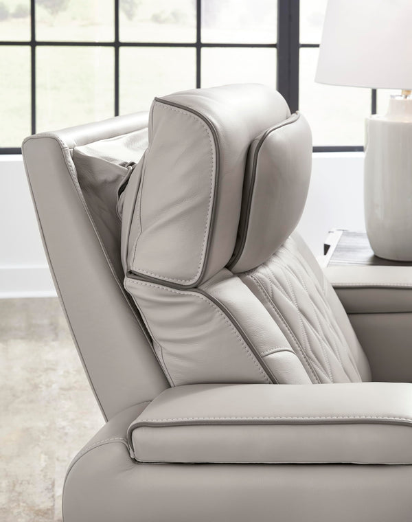 Power Reclining Loveseat with Console, LED Lights & USB Charging