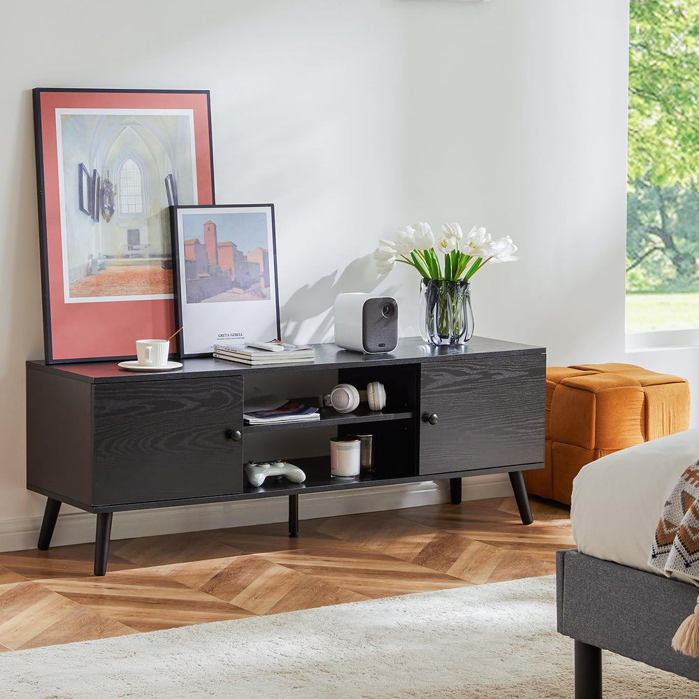 TV Stand for 55 60 Inch TV with Storage Cabinets