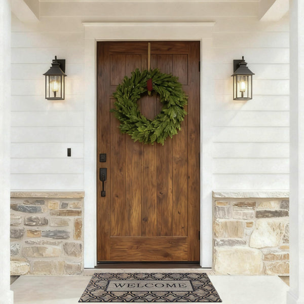 Non-Slip Rubber Doormat 24x36 Inch – Indoor Outdoor Entrance Mat
