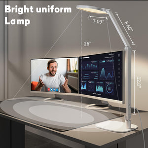 LED Swing Arm Desk Lamp with Dimmer & Timer