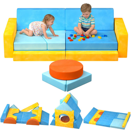 Modular Kids Play Couch 15-Piece Set