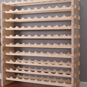 Freestanding Wooden Wine Rack Cabinet