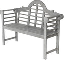 3-Seat Arched Acacia Wood Outdoor Garden Bench