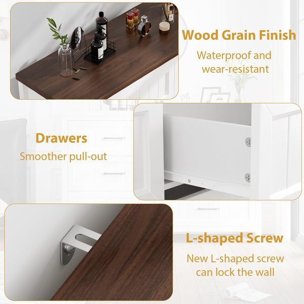 5-Drawer Farmhouse Dresser