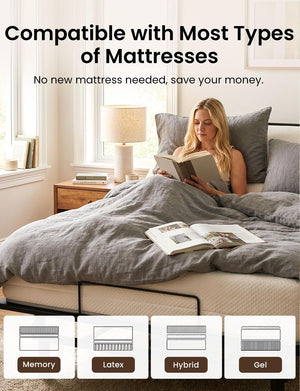King Size Adjustable Bed Frame with Wireless Remote & Zero Gravity