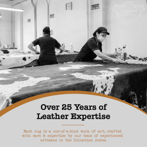 Genuine Calf Hide Cowhide Rug – Small Leather Accent Rug