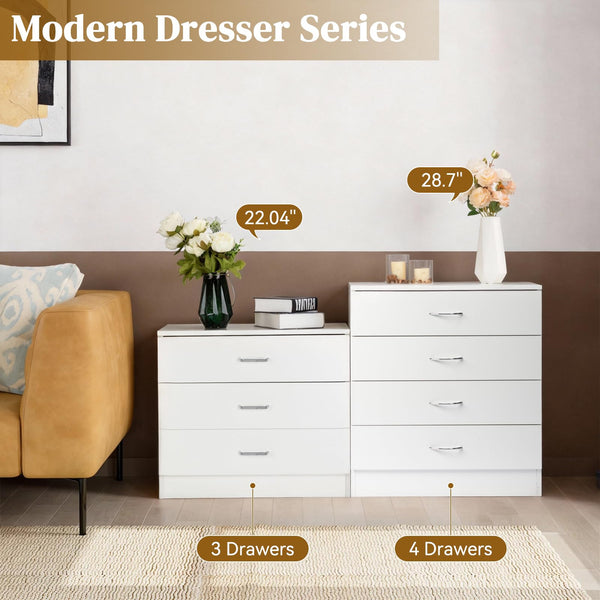 Chest of Drawers – 3, 4, 6 & 8 Drawer Storage Dresser