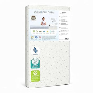Breathable 2-Stage Crib & Toddler Mattress | Waterproof, Machine Washable