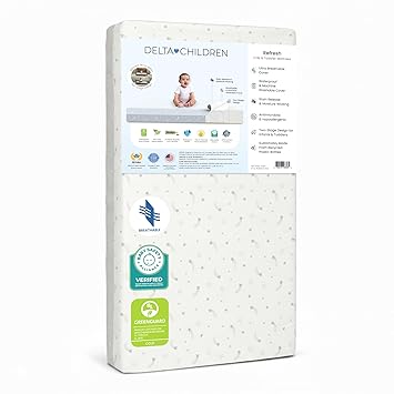 Breathable 2-Stage Crib & Toddler Mattress | Waterproof, Machine Washable