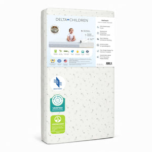 Breathable 2-Stage Crib & Toddler Mattress | Waterproof, Machine Washable