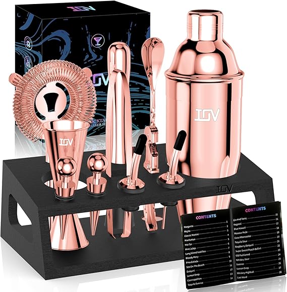 12-Piece Cocktail Shaker & Bartender Kit