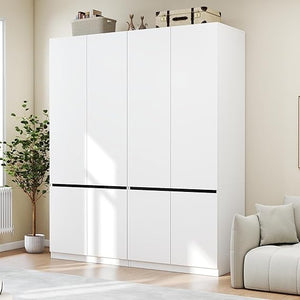 Freestanding Wardrobe Closet with Doors