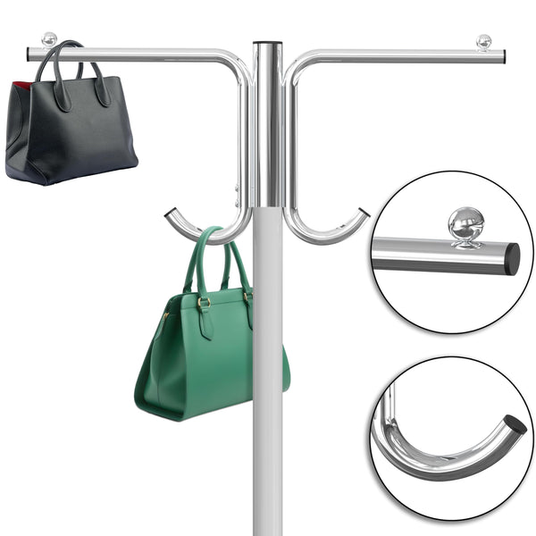 Industrial Z-Base Garment Rack with Cover, 500 lb Capacity