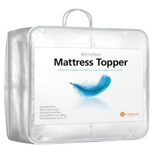 Hypoallergenic Overstuffed Pillow Top Mattress Topper