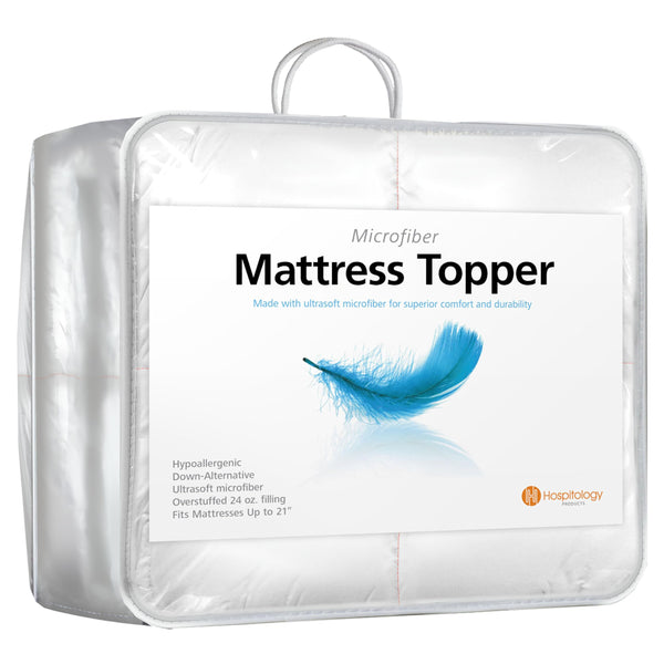 Hypoallergenic Overstuffed Pillow Top Mattress Topper