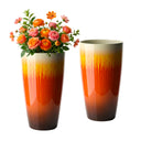 21-Inch Tall Planter Set of 2 – Indoor & Outdoor Large Plant Pots